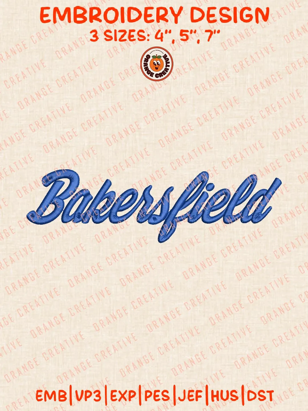 Bakersfield Embroidery Design, NCAA Cal State Bakersfield Roadrunners Logo Embroidery Design, Machine Embroidery Design File, 4 Sizes, Digital Download