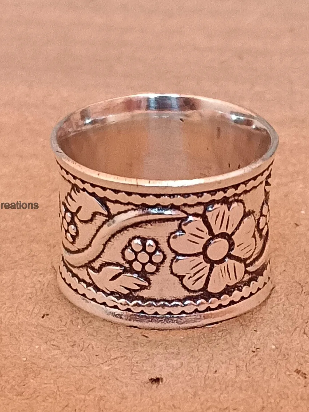Flowers Designer Band Ring, Handmade Ring, 925 Sterling Silver Ring, Statement & Band Ring, Valentine Day Gifts Ring, Mother's Day Gifts,