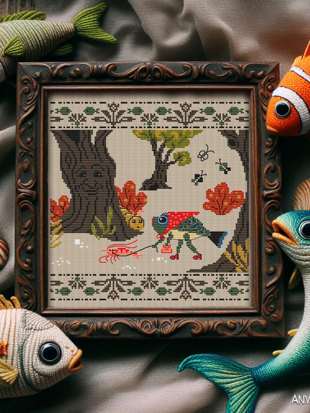 Stories of the Mornwood and Mrs. Fishoeder cross stitch pattern