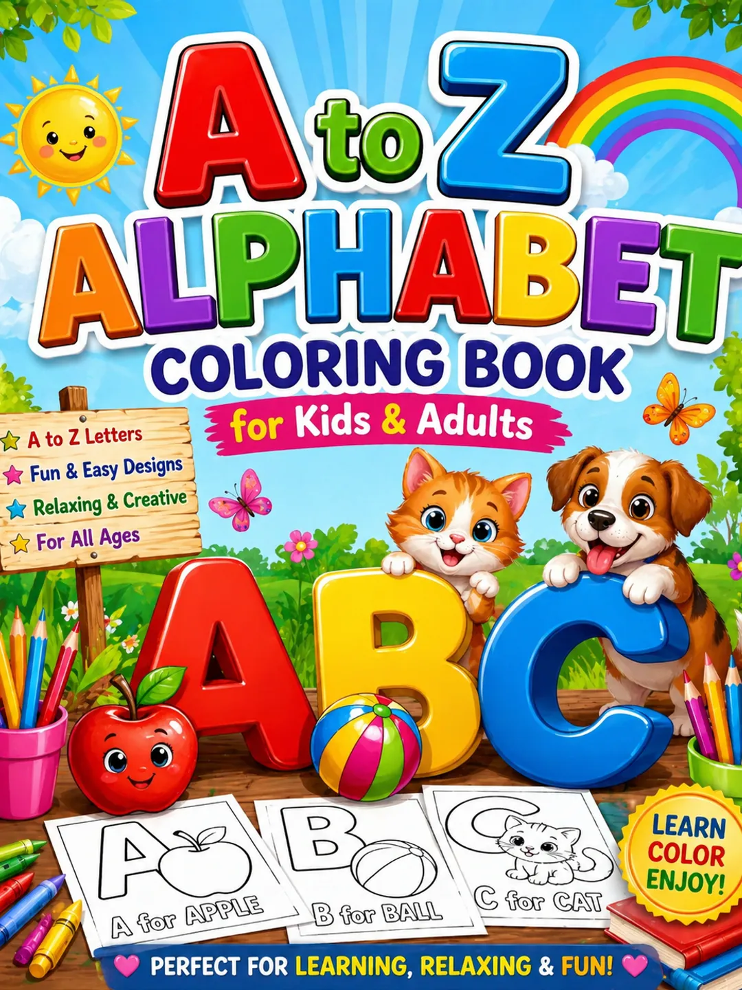 Abc Colo Alphabet Coloring Book for Kids