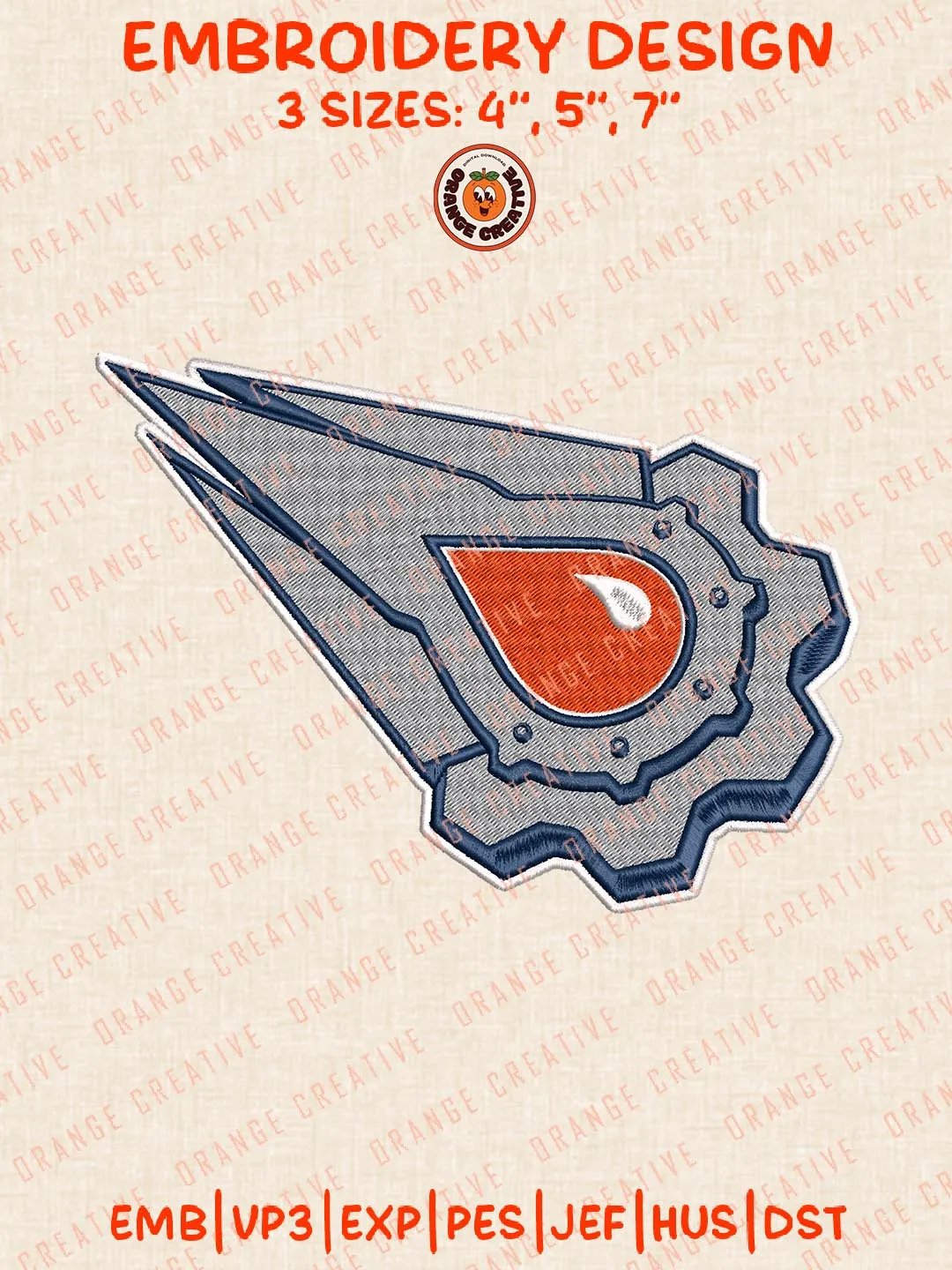 NHL Edmonton Oilers Logo Embroidery Designs, NHL Team Logo Embroidery Files, Machine Embroidery Design File, 4 Sizes, Custom Size, Digital Download