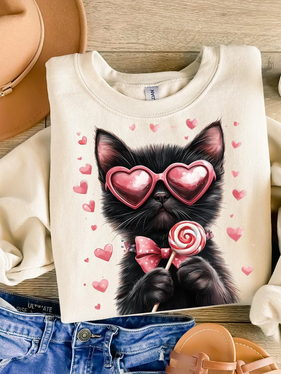 Valentine Cute Cat Png, Funny Cat With Sunglasses, Blowing Bubble PNG, Trendy Valentine Png, Cat Lover Png, Heart Love Cat Valentine Png