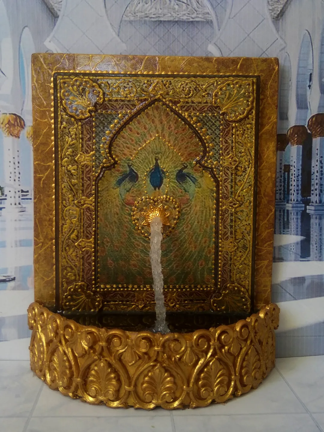 Miniature fountain. Fountain for the collection of dolls.1:12 scale.