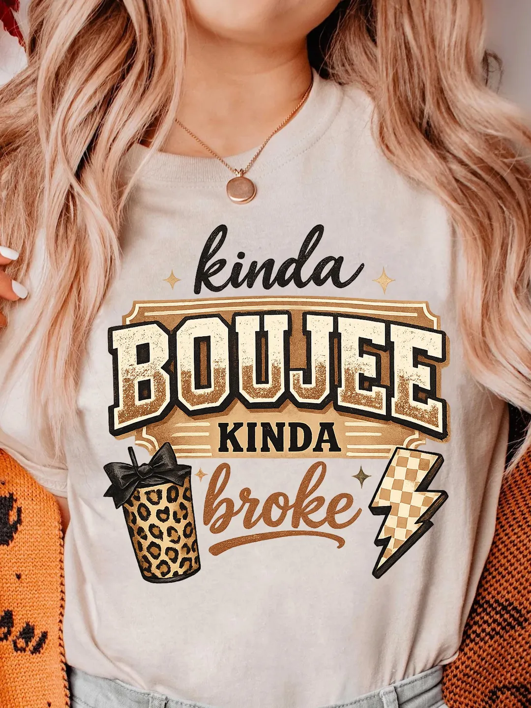 2 PNG Designs Coquette Boujee Kinda Broke PNG, Leopard Bow Sublimation ...