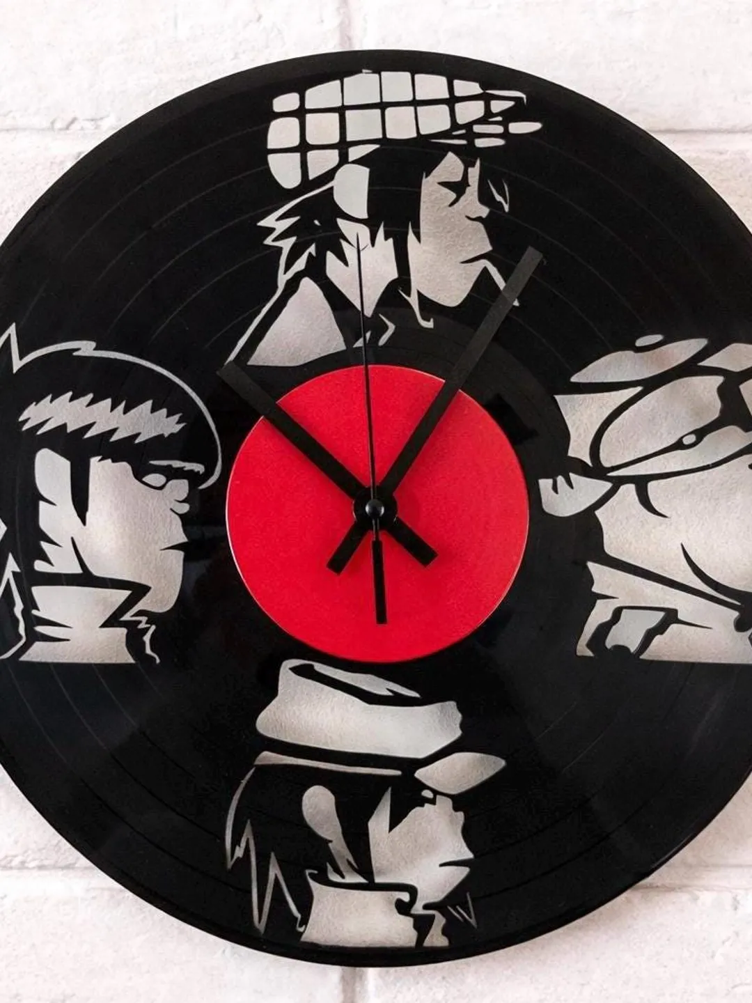 Handmade Vinyl Wall Clock – Urban Pop Art Design – Upcycled LP Record ...