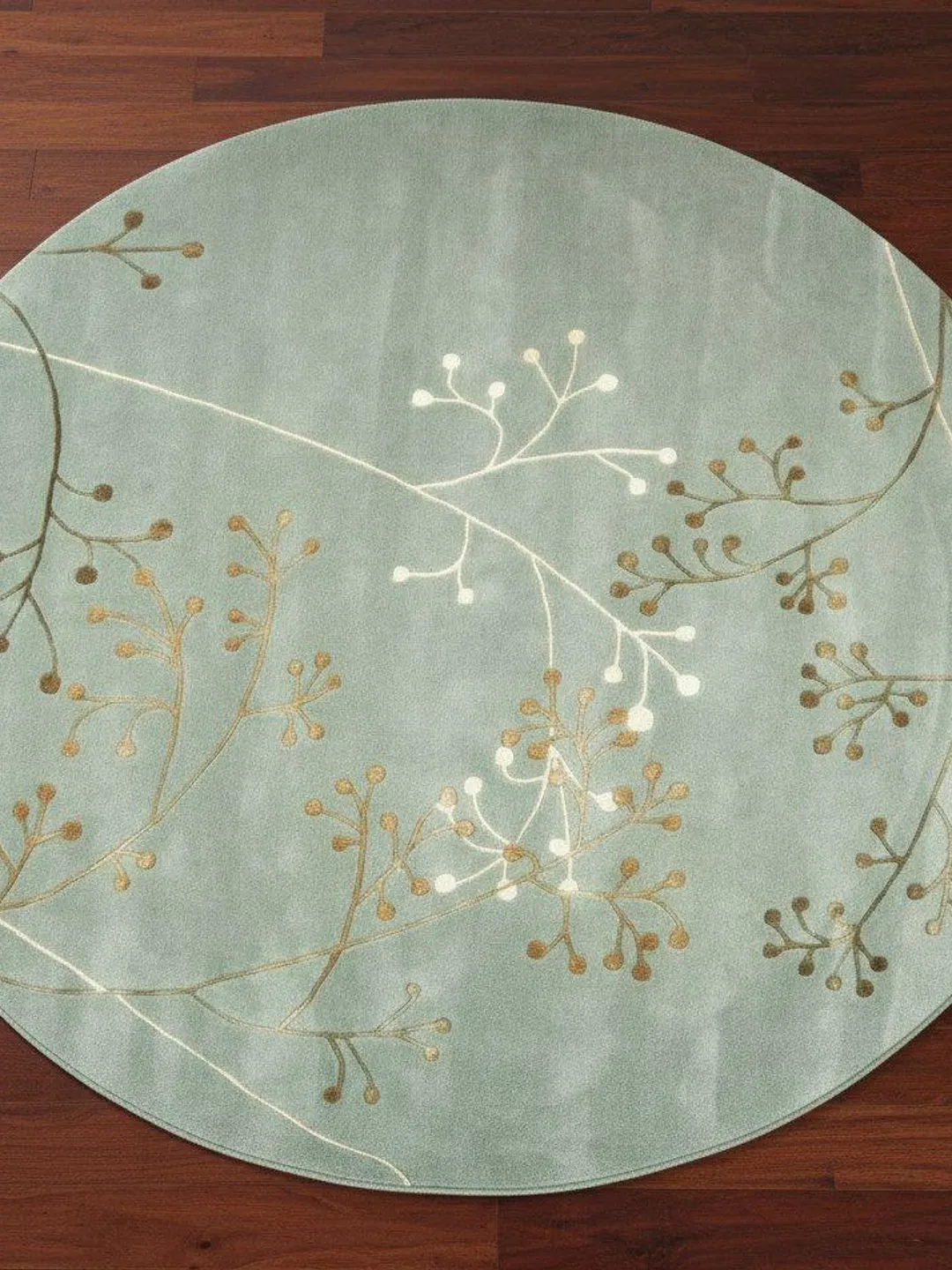 Hand Tufted Sage Green Floral Rug | Modern Botanical Wool Area Rug ...
