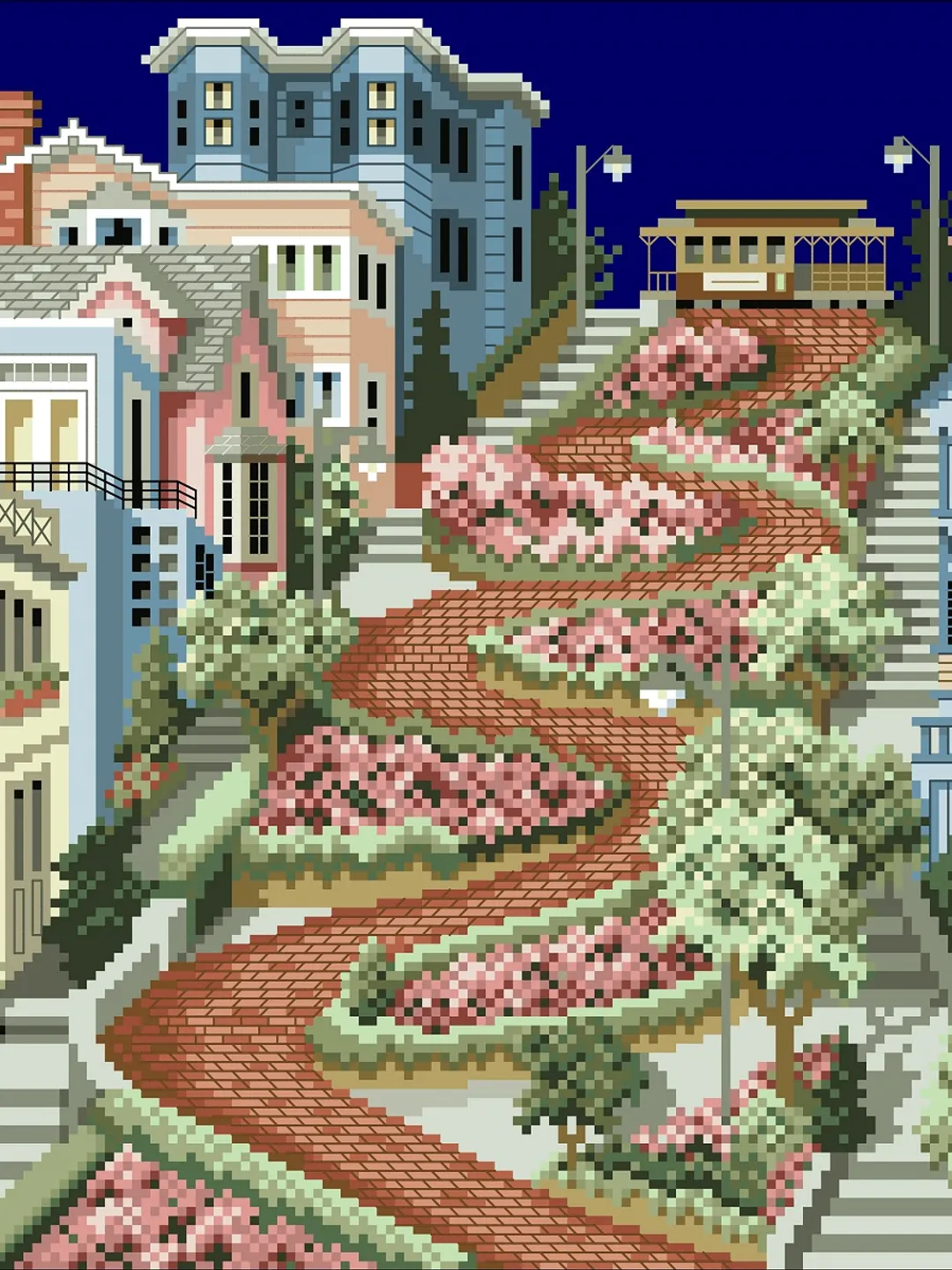 Vintage Cross Stitch Pattern Victorian House Counted Digital Download PDF