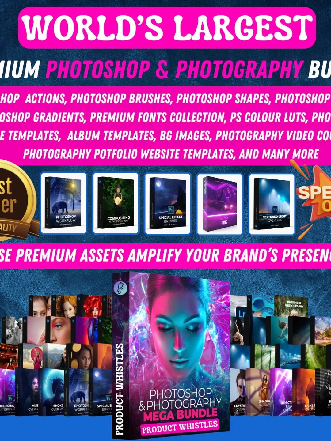 Complete Photoshop & Photography Bundle: Plugins, Brushes, Shapes