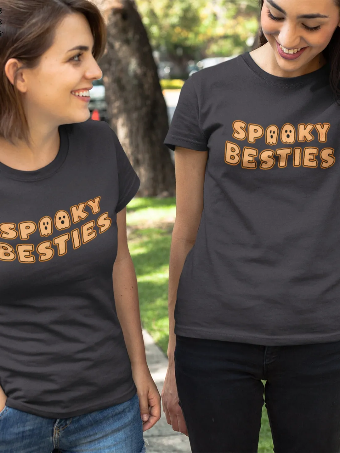 Spooky Besties Halloween Best Friend Shirt Halloween Bestfriend Gift Halloween Best Friend T-shirt Halloween Friend shirt Spooky Best Friend