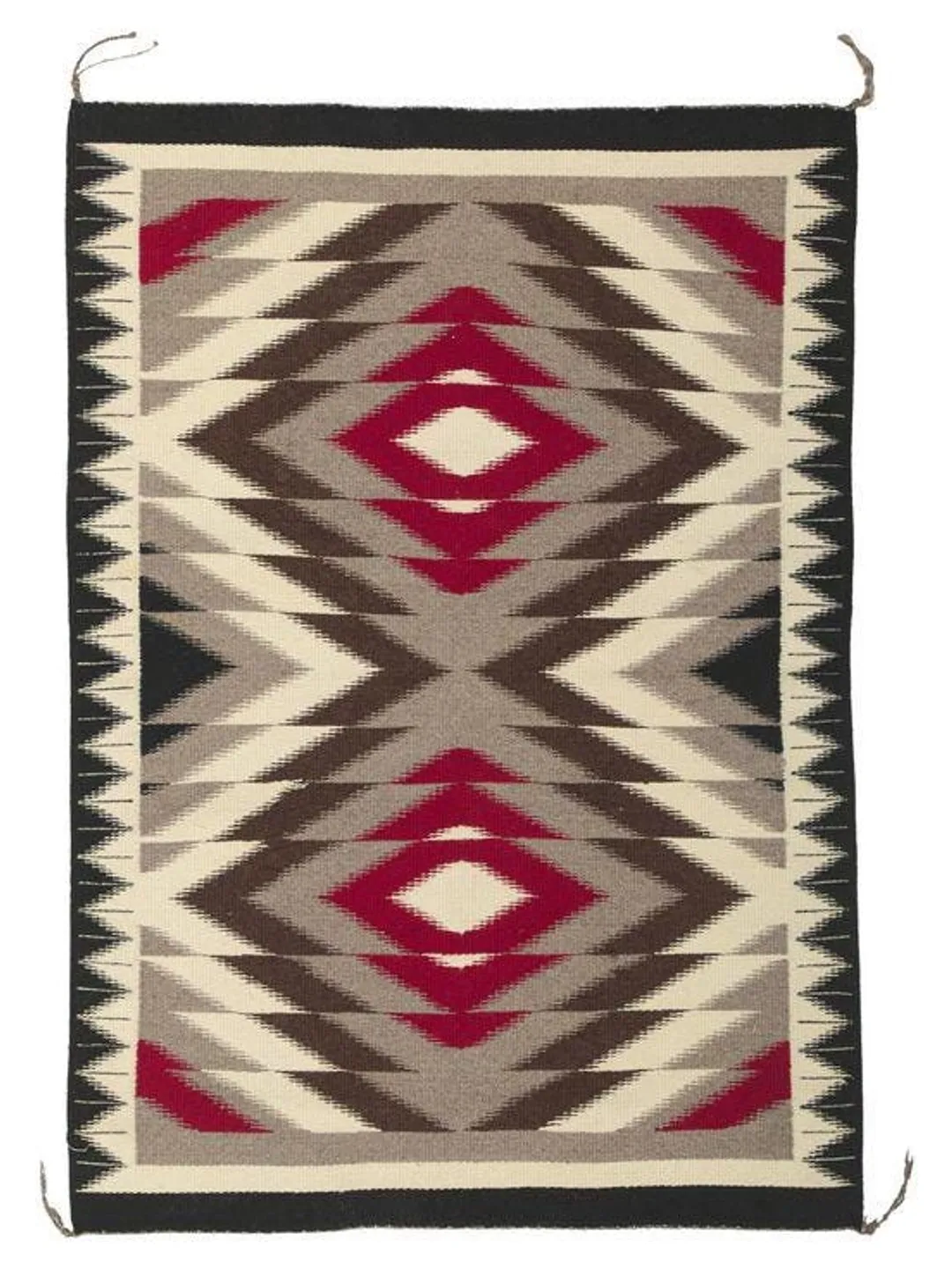 Southwestern Pattern Rug 9x12 Ft Handwoven Wool Navajo Rug Southwestern Pattern Native American ...