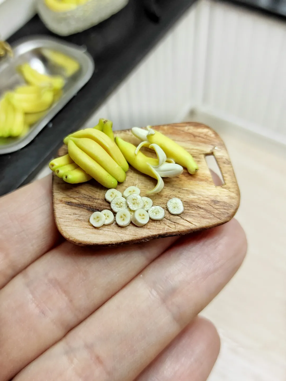 Realistic 1 12 scale bananas, Mini fruit, dollhouse, miniature, restaurant games, miniature, dollhouse miniature