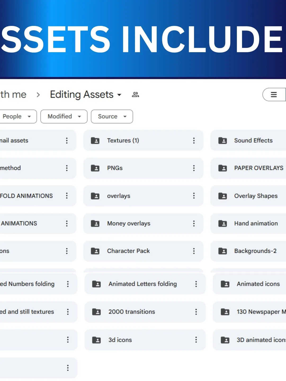 Mega Editing Assets Bundle | 50GB+ Overlays, Transitions, Icons, SFX ...