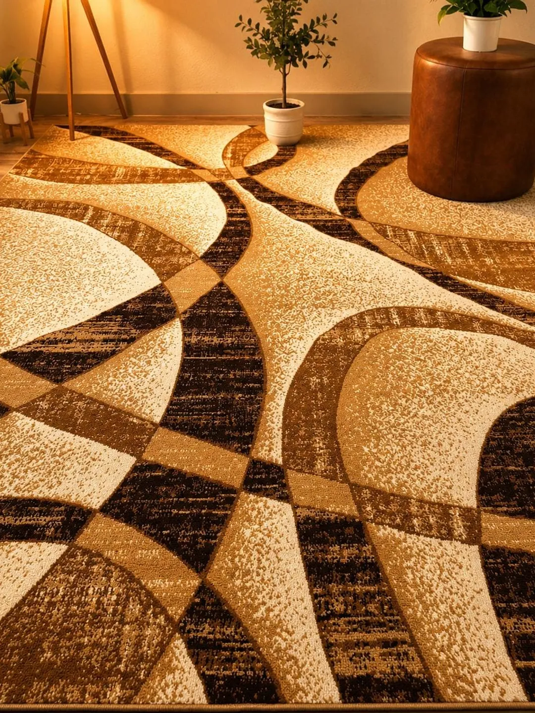 Abstract Rug, Hand Tufted Wool Rug, Handmade Wool Rug, Modern Rug, Geometric Rug, Living Room Rug, Bedroom Rug, Handmade Rug, Premium Rug