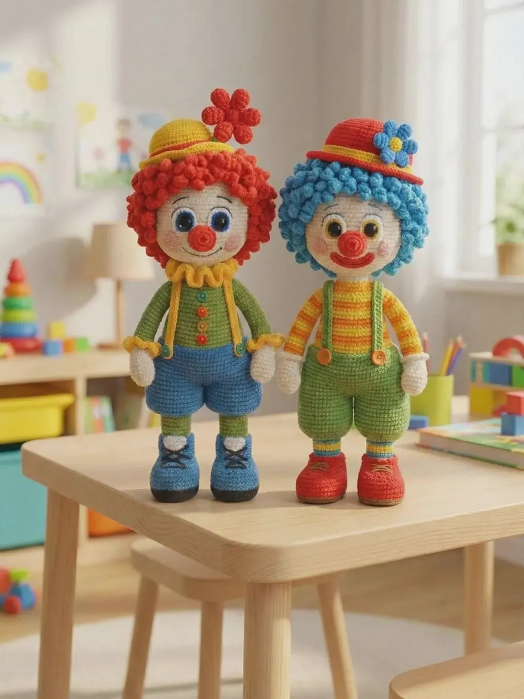 Clown Amigurumi Crochet Pattern, Handmade Toy PDF (English)