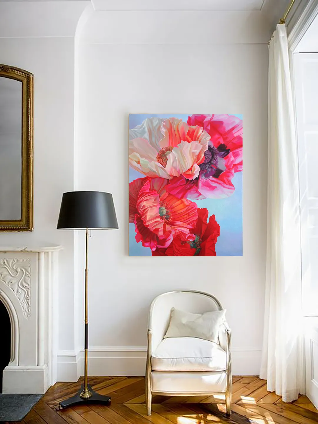 Interior painting "Poppies"