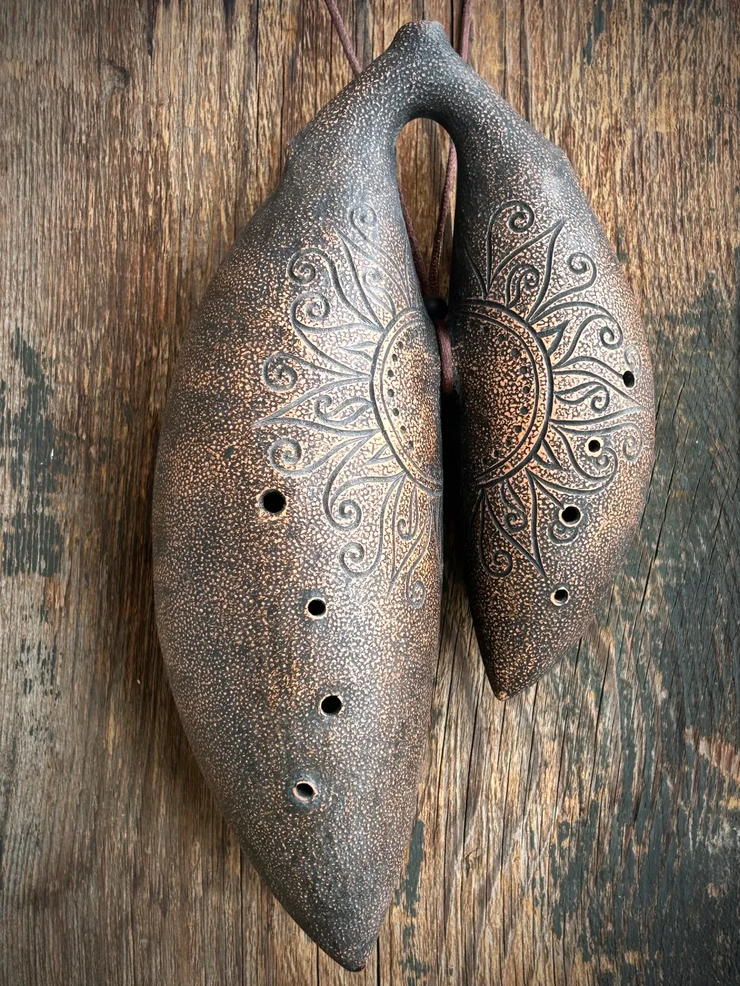 Double polyphonic ocarina 