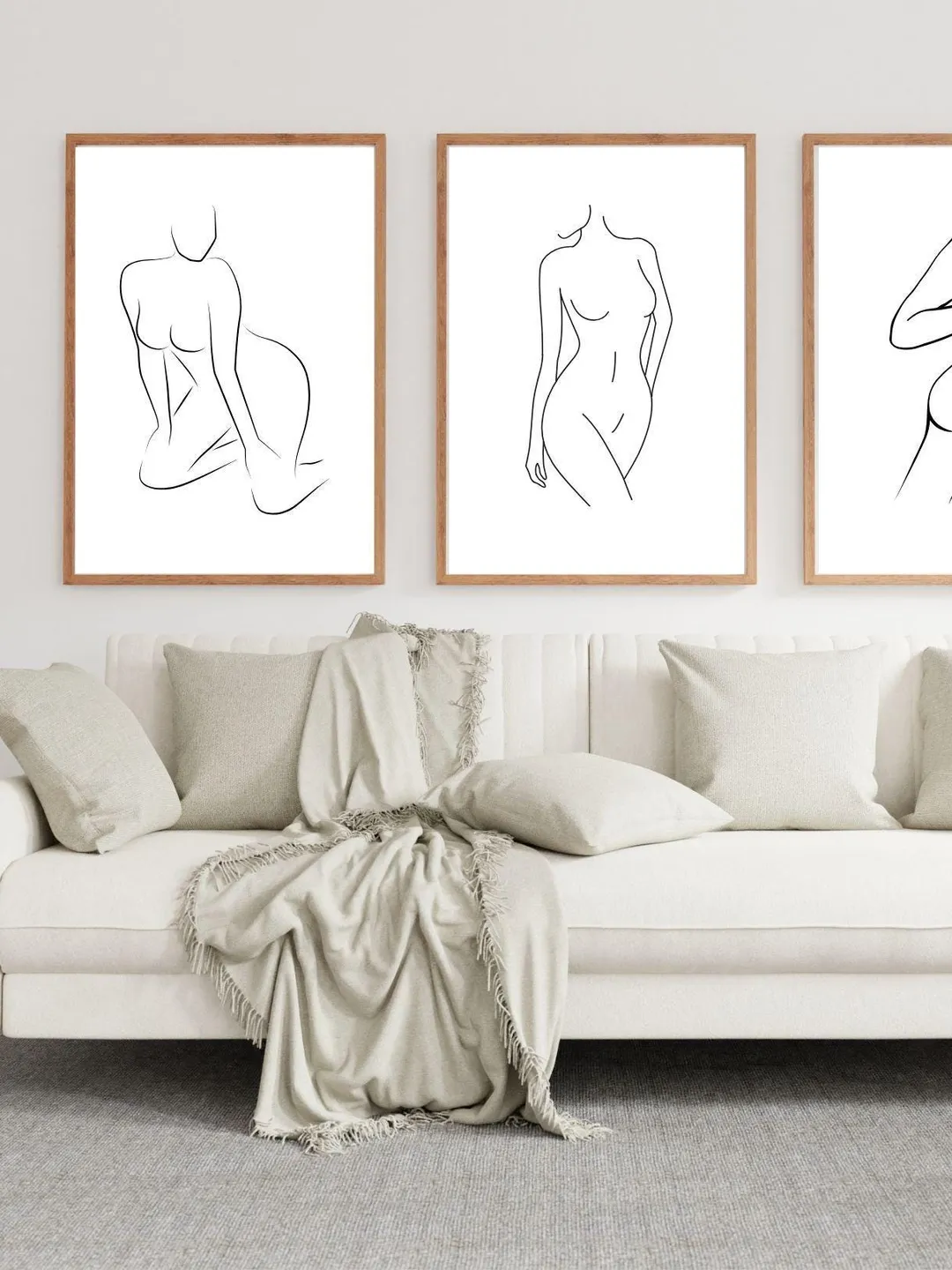 Neutral Female Body Line Art, Printable Naked Woman Sketch, Female Body Line Art, Woman Line Drawing, Abstract Line Art, Valentines Day