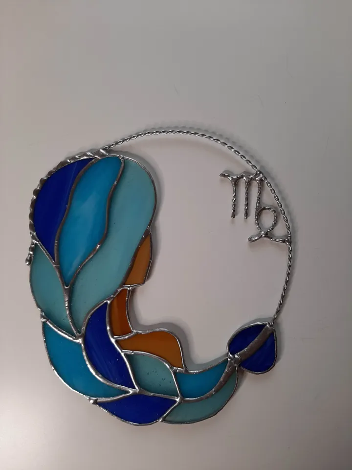 Virgo zodiac sign/ Digital Download / Stained Glass Pattern / PDF file / DIY