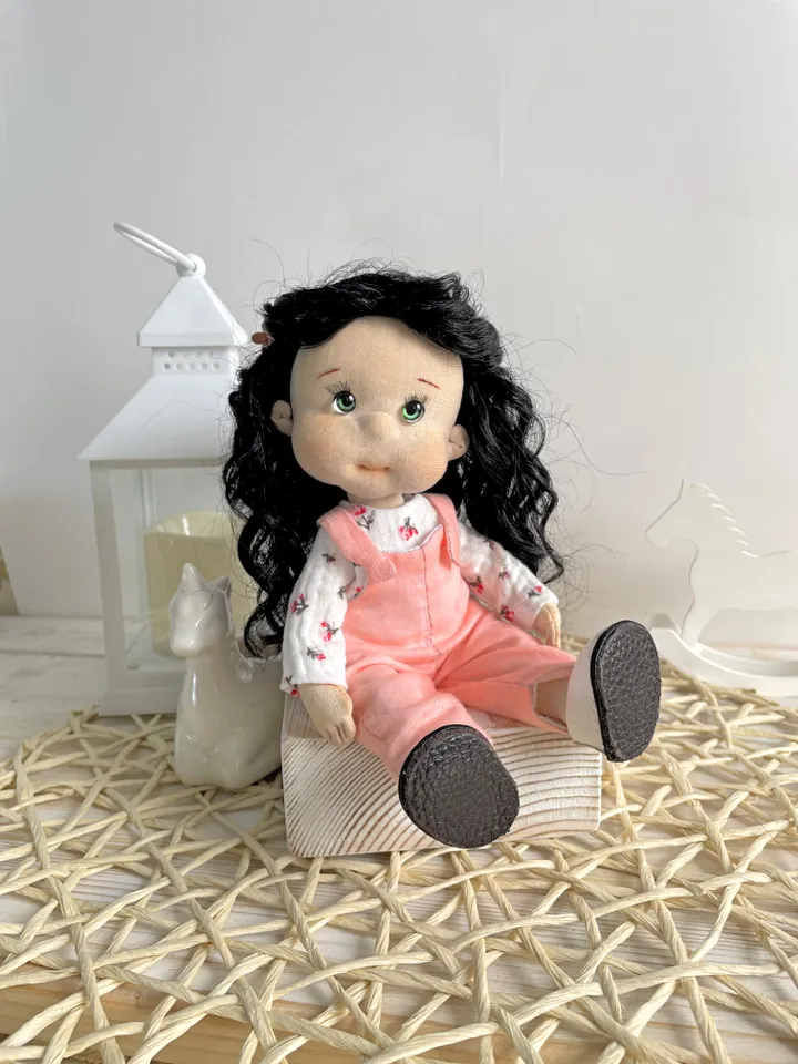 Handmade Poseable Art Doll - Waldorf-Inspired Collectible Heirloom Gift for Girls (20cm)