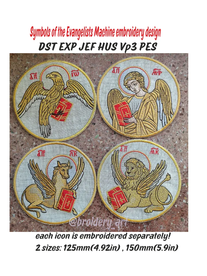 Evangelists symbol embroidery designs