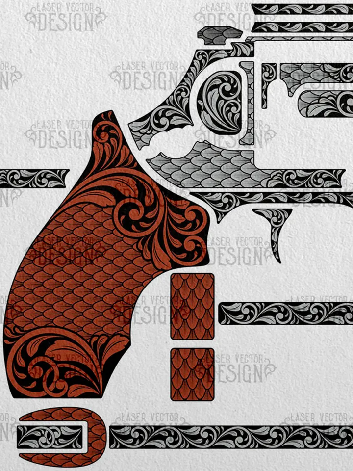 VECTOR DESIGN Kimber K6s 2 in Scrolls and snake scales