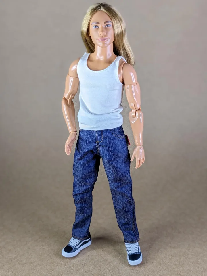 Classics blue jeans for 1/6 scale fashion male doll (Regular body)