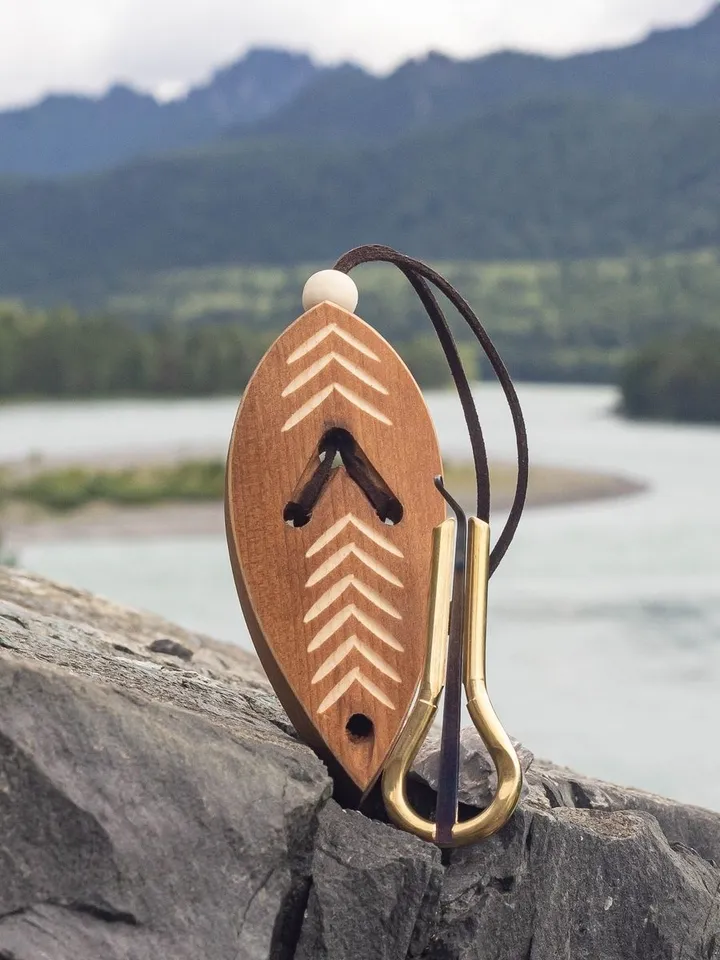 Altai Vargan is a musical instrument with a case made of cedar "Leaf" for meditation and trance. Healing music. Original