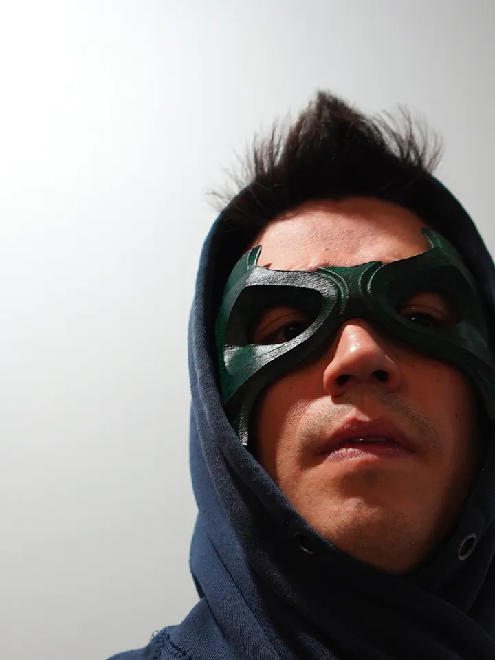 ROBIN 6 Green Mask from Batman Robin 6 Batman mask