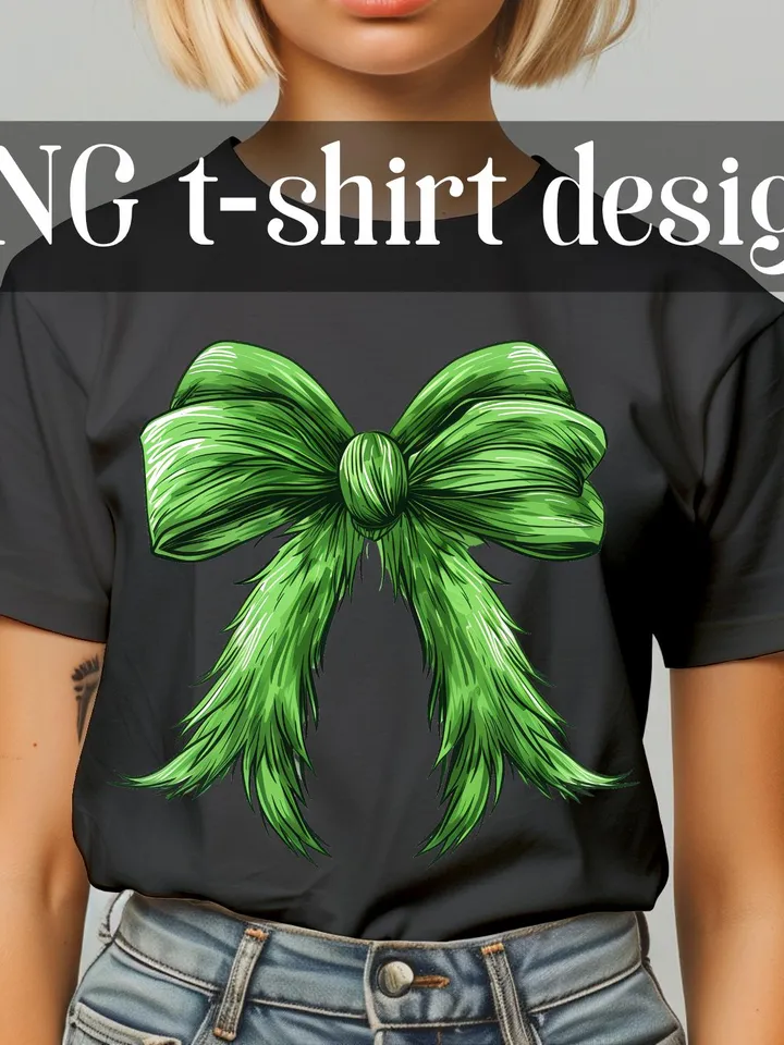 Christmas green Coquette Bow PNG, Green Fur png, Christmas Season Png, Green guy PNG, Christmas png, Retro Christmas Shirt design, PNG files