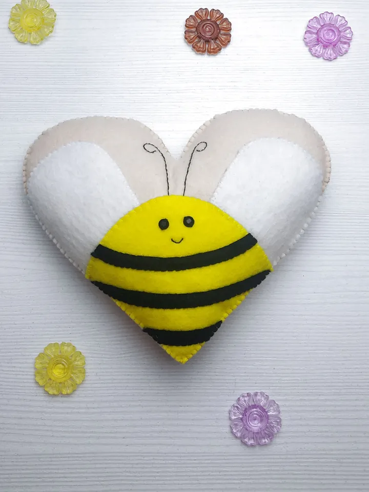 Valentines day pattern, PDF, Felt heart pattern, Heart ornament, Valentines day decor, Felt Valentine pattern PDF, Valentines day gift
