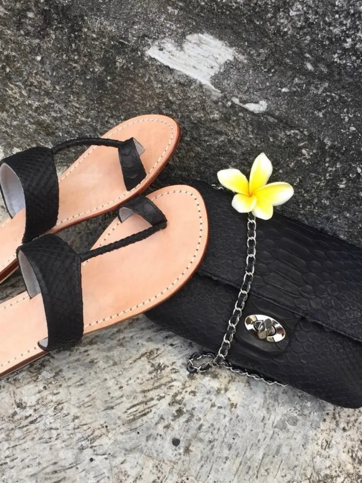 Python skin sandal | Women summer sandals | leather flops | genuine python skin shoes | summer shoes | flat woman shoes | designer sandal