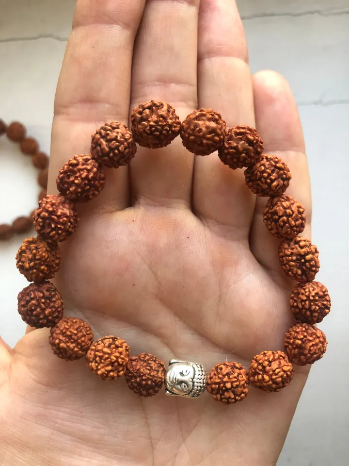 Genuine Rudraksha Seed bracelet | Bali Jewerly | Buddha Bead Bracelet | Sacred Jewerly | Healing Bracelet | Gift for Her | Aromatherapy