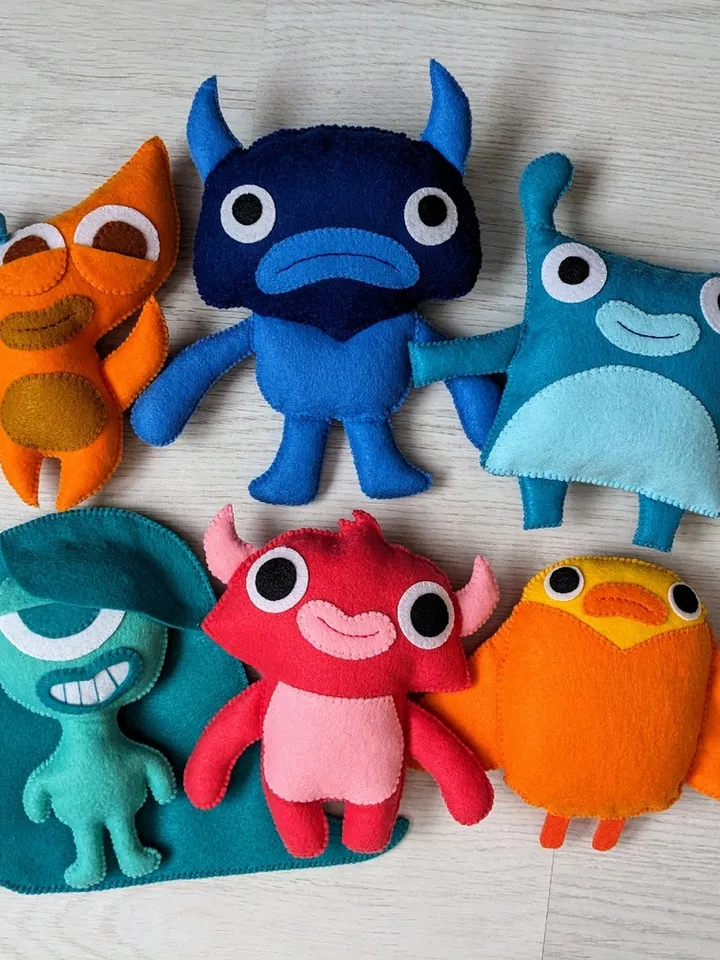 Endless alphabet Monsters Felt toys, Endless Numbers - Yoshi Monster