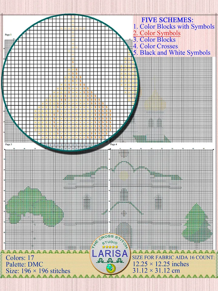 Church Cross Stitch Pattern | Orthodox Church