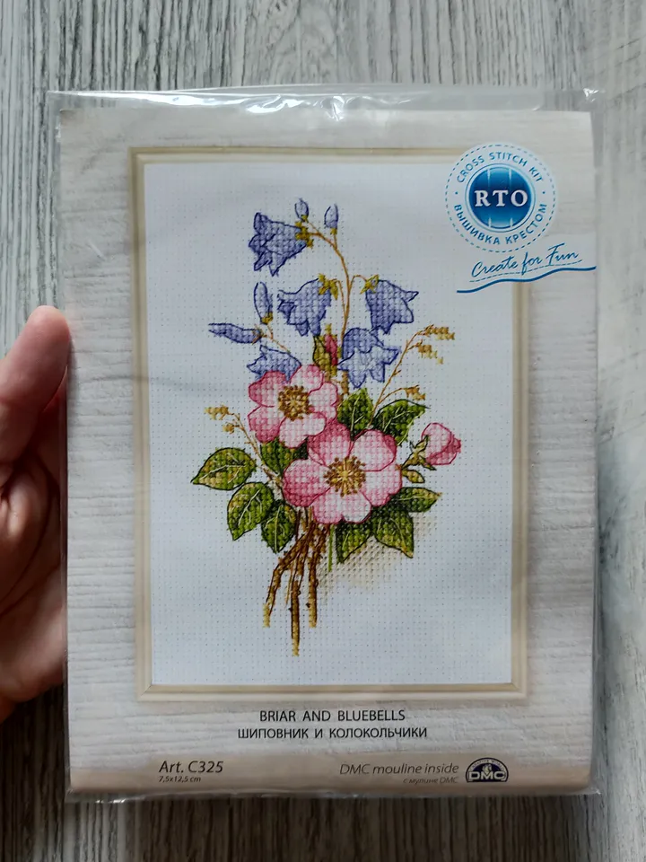 Cross stitch kit flowers