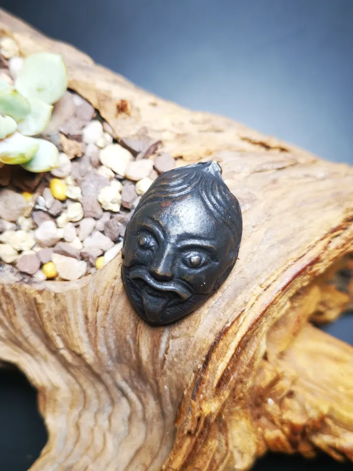Gandhanra Handmade Shri Devi Amulet,Drashi Lhamo Pendant,Zashi Lhamo Badge, Made of Thokcha