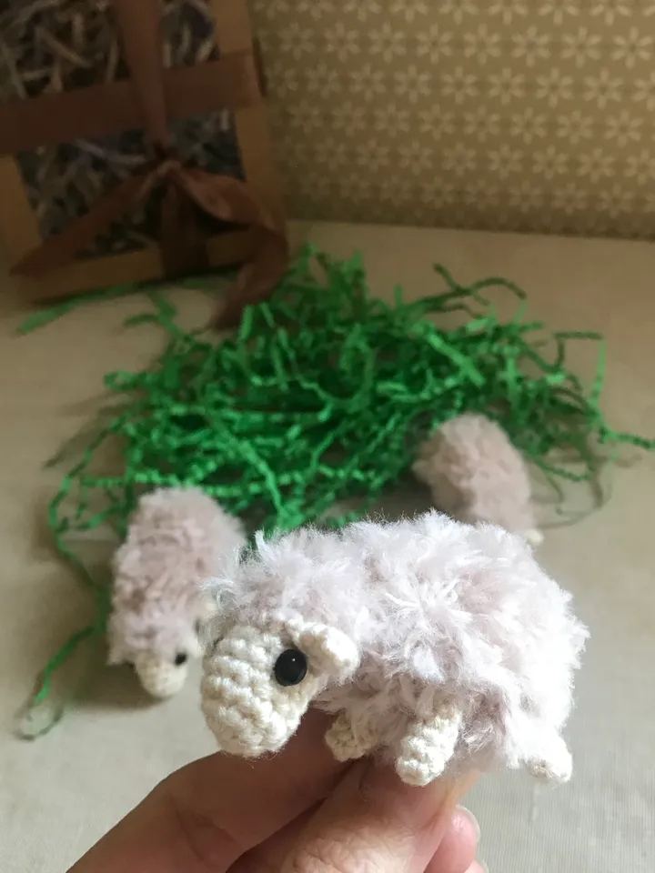 Crochet pattern Sheep 4cm/1.5inch