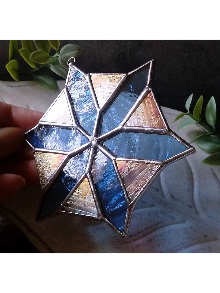 Christmas decorations, snowflake, christmas ornaments, christmas tree star, snowflake suncatcher, new year tree toy,
