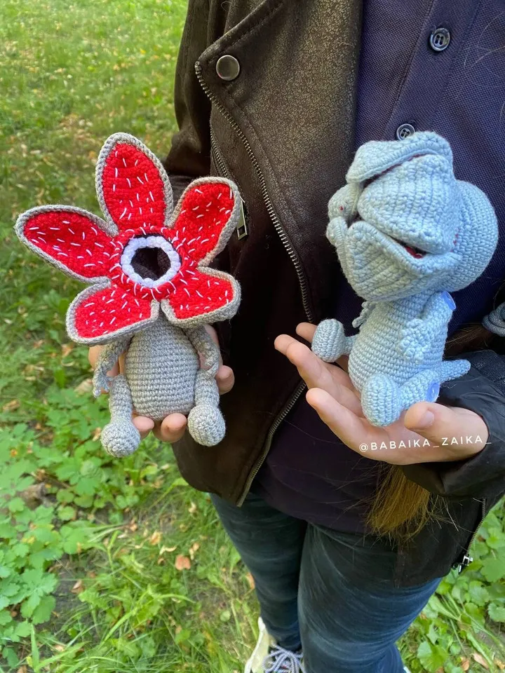 PDF Crochet Demogorgon Pattern, Amigurumi Demogorgon, Crochet Halloween Pattern, Amigurumi Dragon, Stranger Things, Crochet animal