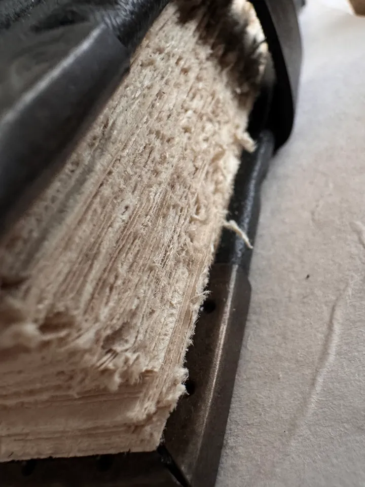 Notebook with an eye made of genuine leather, grimoire, book of shadows.