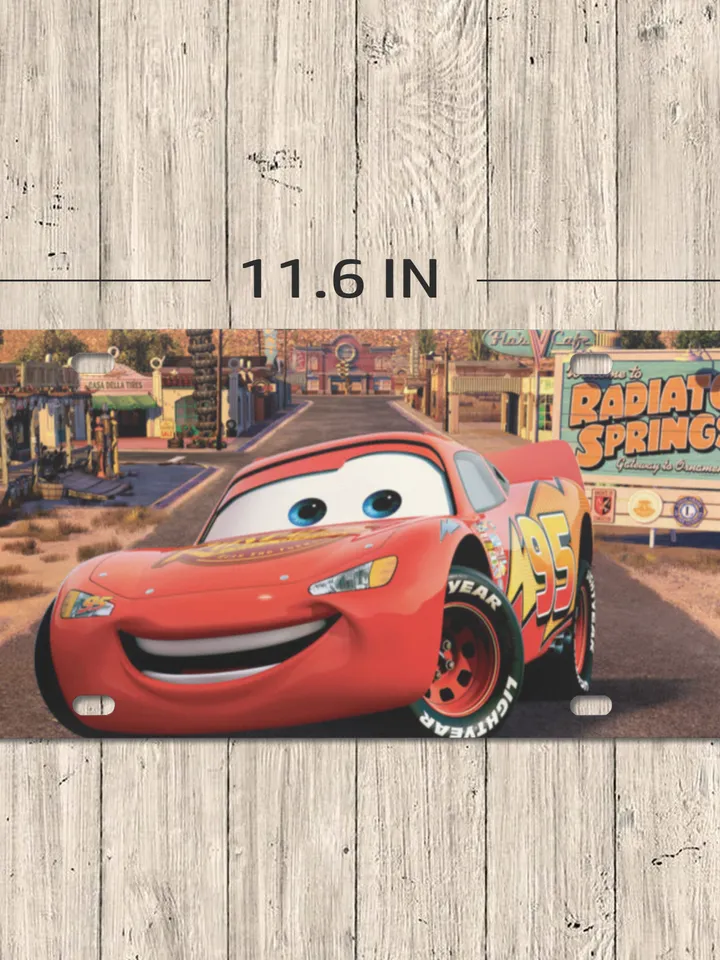 Lightning McQueen Cars License Plate
