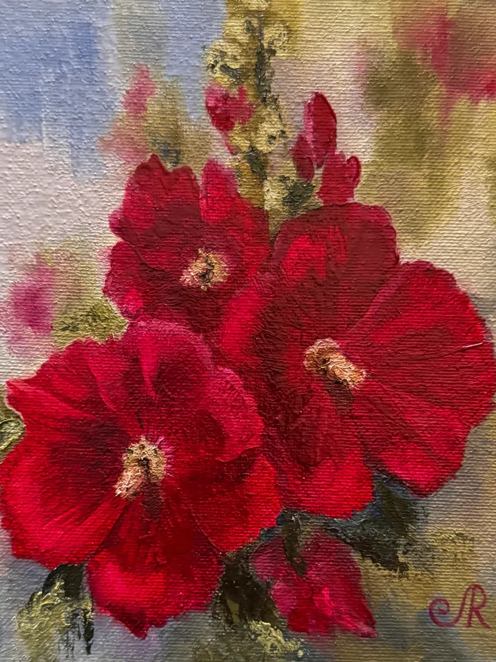 Flowers Original Painting Floral Oil Wall Art