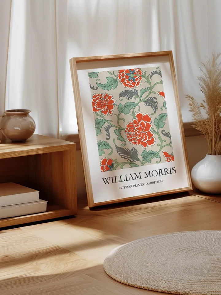 Textile Wall Art William Morris Style Vintage Poster Museum Inspired Digital Home Decor Classic Interior Pattern Print Gift Idea Download