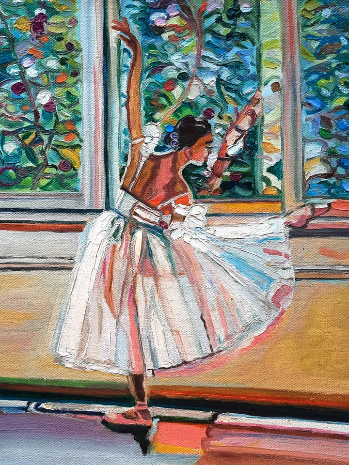 Ballerina Art Painting Original Oil Art
Oil on Canvas