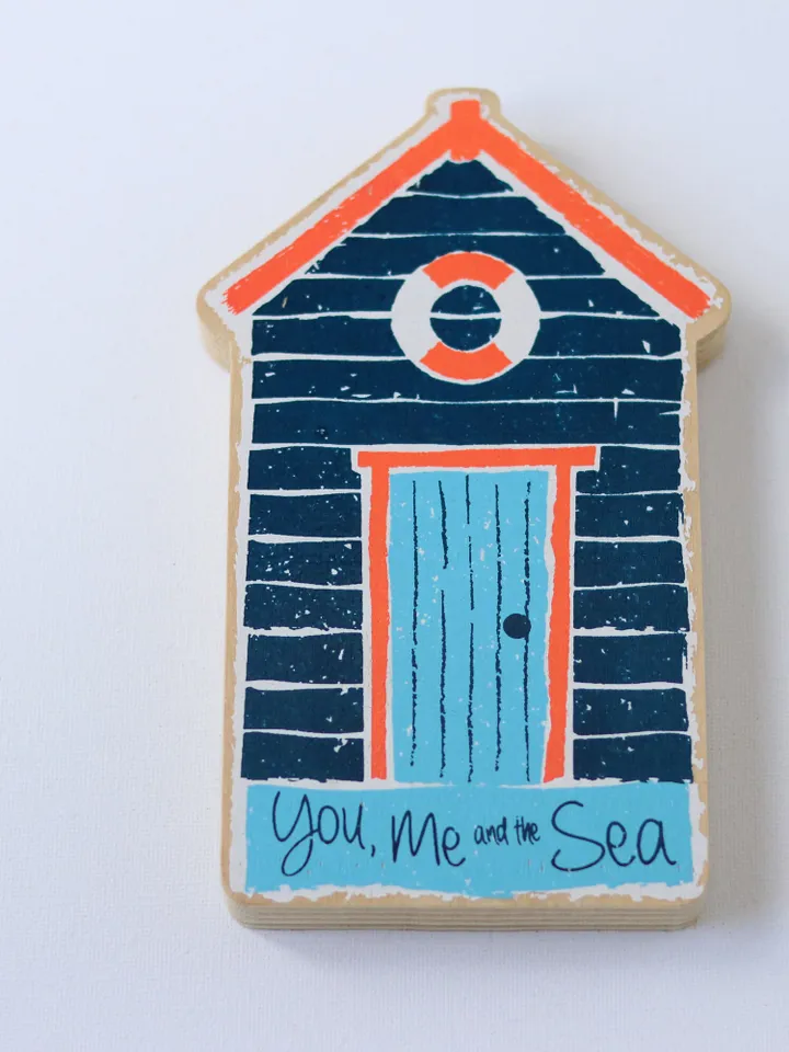 Beach Hut Hanging Decor Wooden Beach House Sign Seaside New Home Housewarming Gift Nautical Nursery Decor
