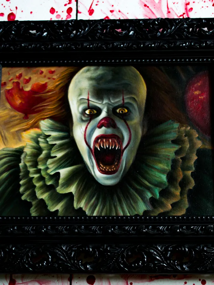 Oil painting Pennywise the dancing