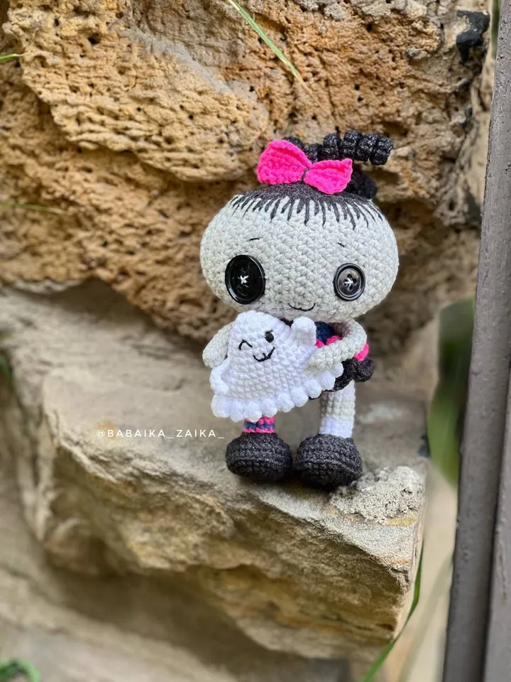 PDF Crochet Halloween Doll Pattern and Ghost, Amigurumi Pumpkin Doll, Halloween decor, Amigurumi Ghost, Amigurumi Pumpkin monster