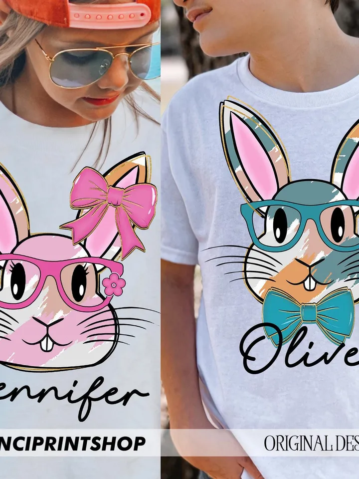 Happy Easter png, Bunny for girls png, Bunny for boys, Easter Bunny png, Easter png, Toddler Easter png, Kids Easter png, Retro Easter png