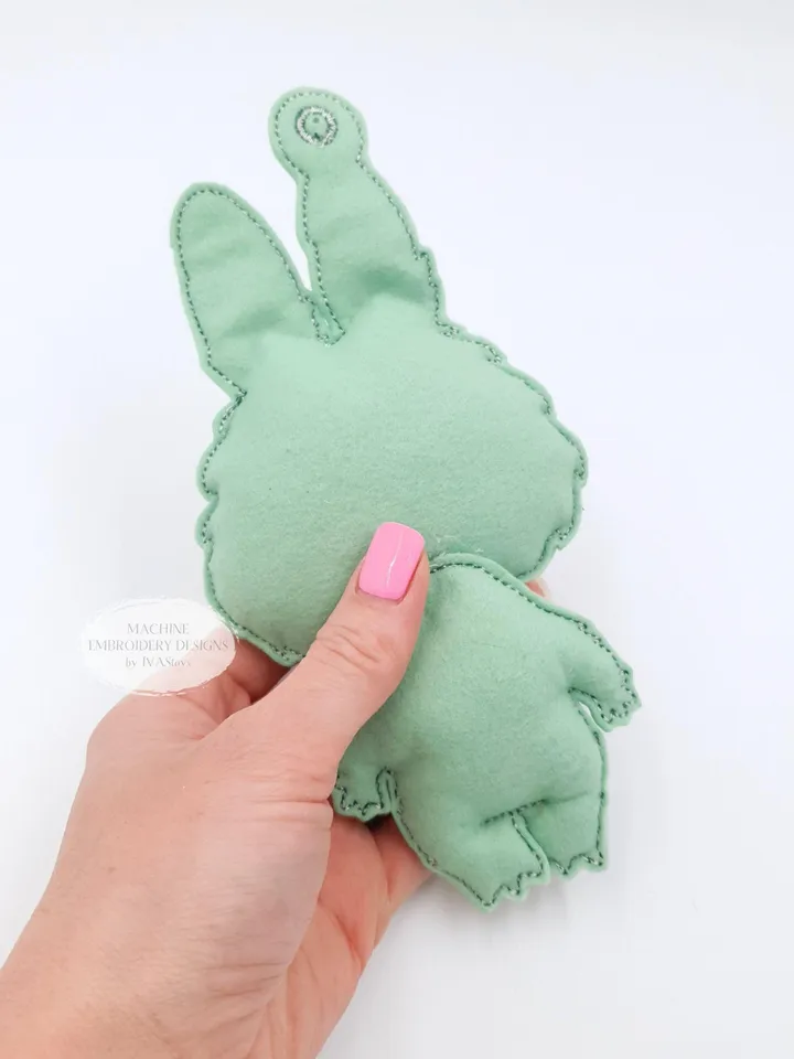 ITH Labu Monster Elf Stuffed Toy Embroidery Design, Collectible Art Plushie Pattern, 5x7 Hoop Digital File