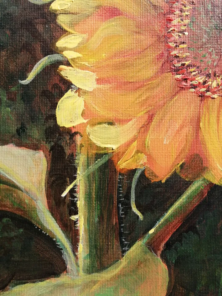 Sunflower (wall decor flower painting)